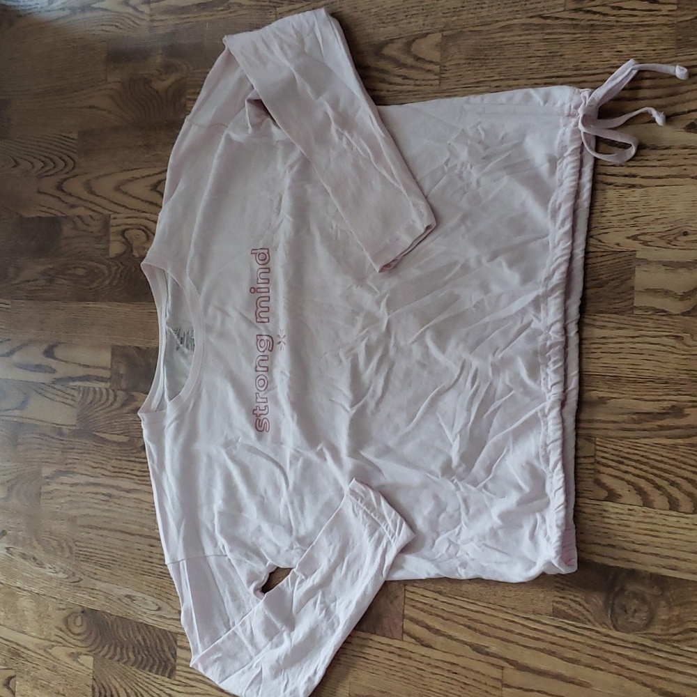 (M) CURE Breast Cancer Awareness Strong Mind Casual Classic Fit Long Sleeved
